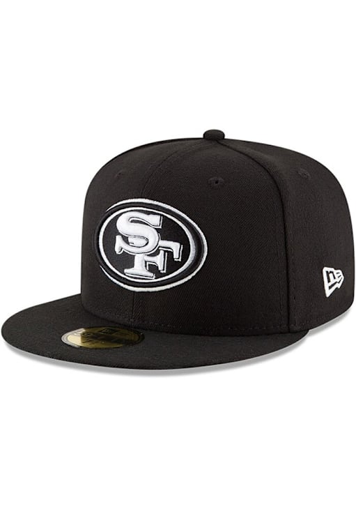 San Francisco 49ers black fedora Mens Black Forty Niners center crease Lowrider hat fedora  main image 3