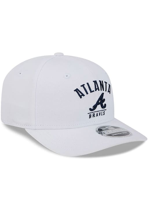 New Era Atlanta Braves White Stretch 9SEVENTY Adjustable Hat