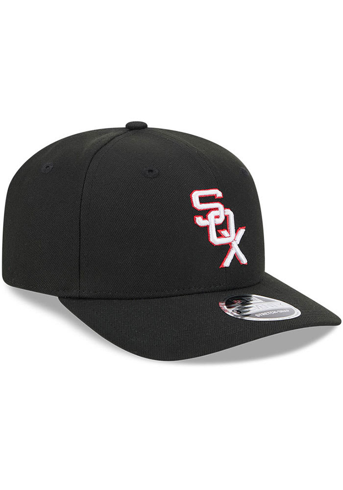 New Era Chicago White Sox BLACK Stretch 9SEVENTY Design