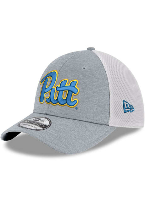 Pitt Panthers New Era NEO Shadow Tech 39THIRTY Flex Hat - Grey