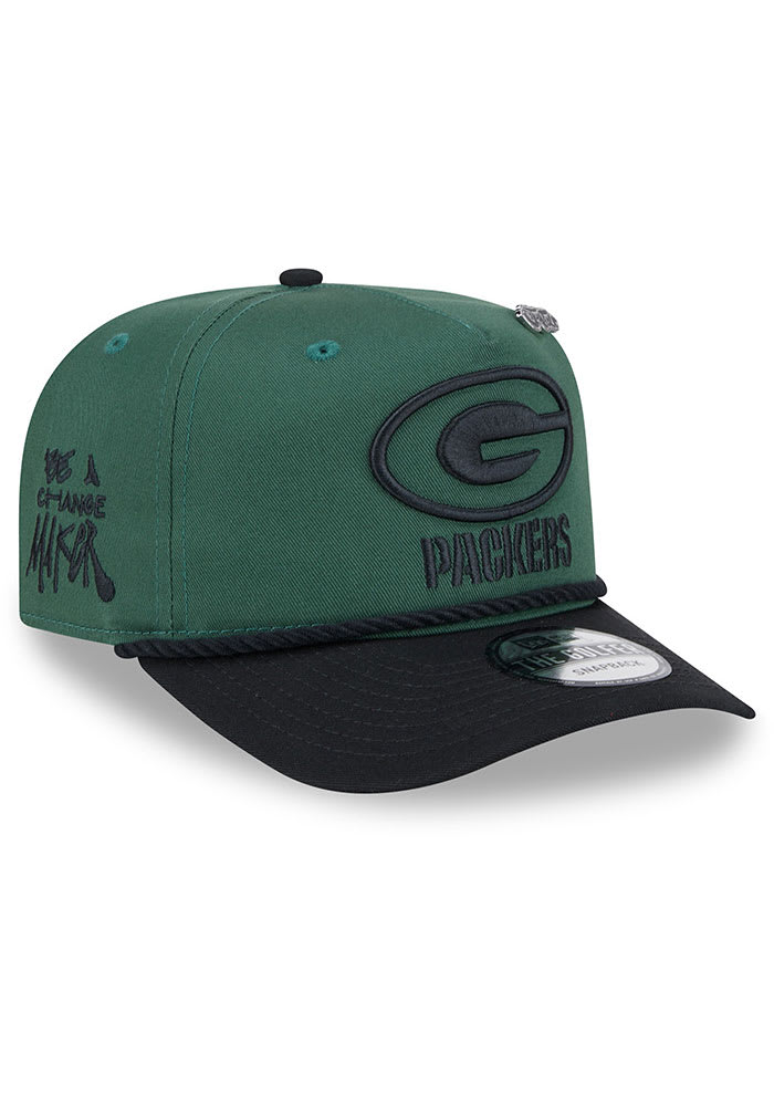 New Era Green Bay Packers GREEN 2024 Inspire Change 2T Golfer