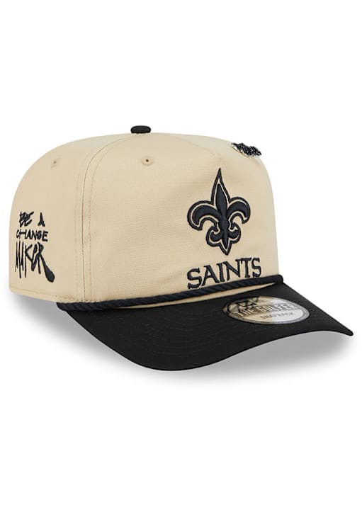 New Era New Orleans Saints TAN 2024 Inspire Change 2T Golfer  display picture 3