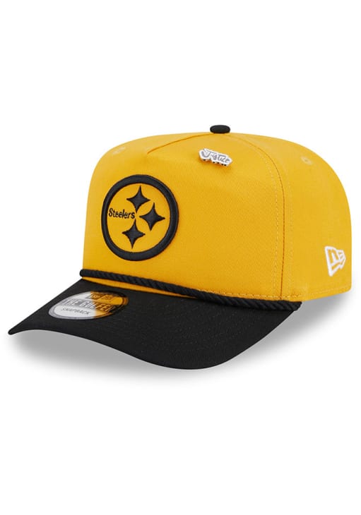 New Era Pittsburgh Steelers 2024 Inspire Change 2T Golfer Adjustable Hat - Gold