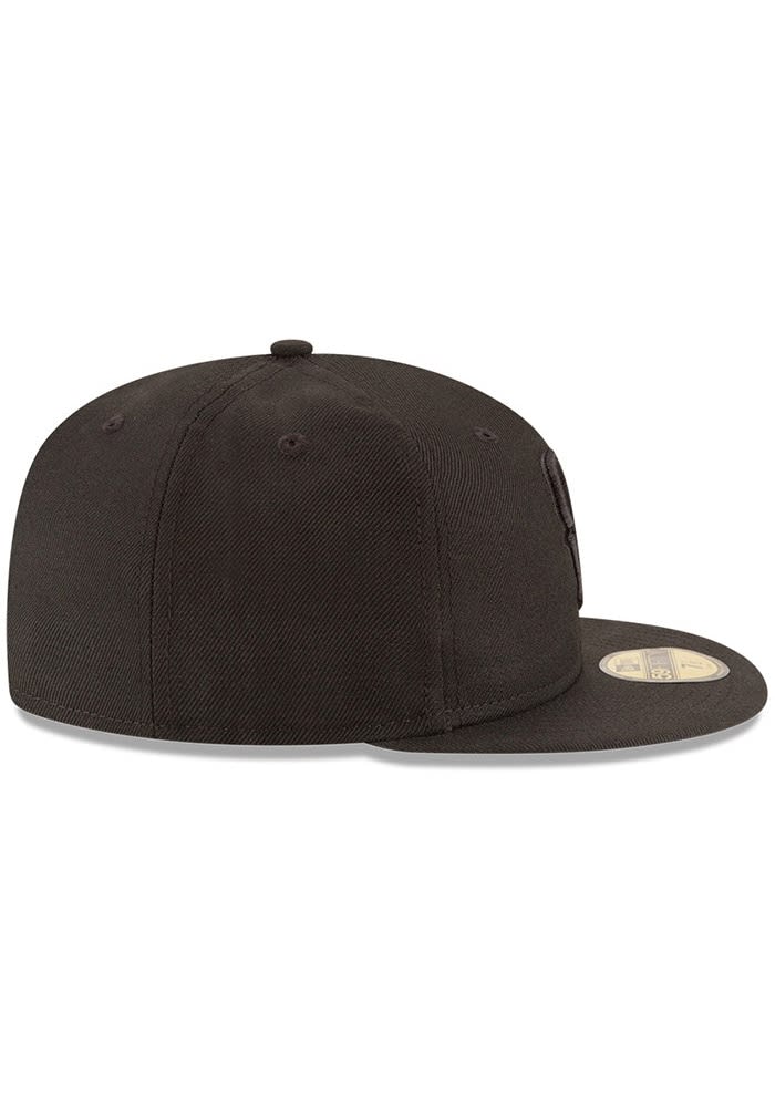 Houston Texans Mens Tonal 59FIFTY BLACK New Era Fitted Hat