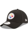 Pittsburgh Steelers New Era The League 9FORTY Adjustable Hat - Black