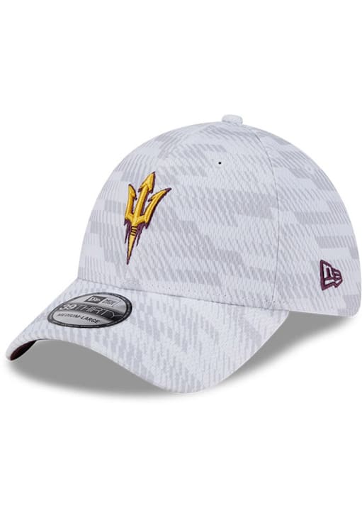 New Era Arizona State Sun Devils Mens White Graded 39THIRTY Flex Hat