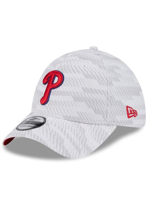 New Era Philadelphia Phillies Mens White Graded 39THIRTY Flex Hat