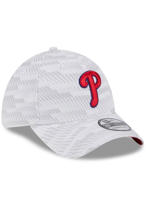 New Era Philadelphia Phillies Mens White Graded 39THIRTY Flex Hat