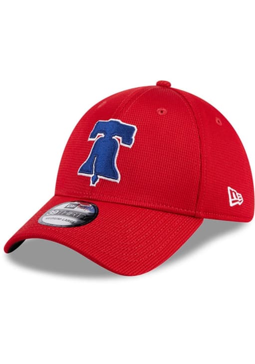 New Era Philadelphia Phillies Mens Red 2024 Spring Training 39THIRTY Flex Hat