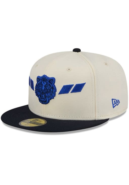 New Era Detroit Tigers Mens White 2T 59FIFTY Fitted Hat