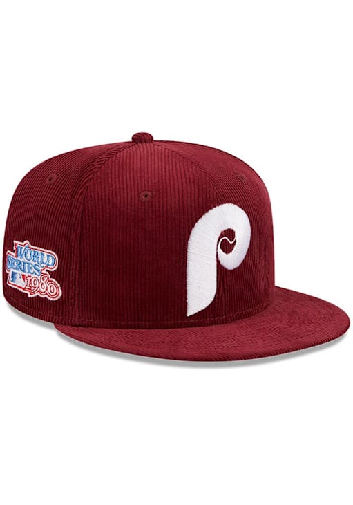 Philadelphia Phillies Mens Throwback Corduroy 59FIFTY Red New Era
