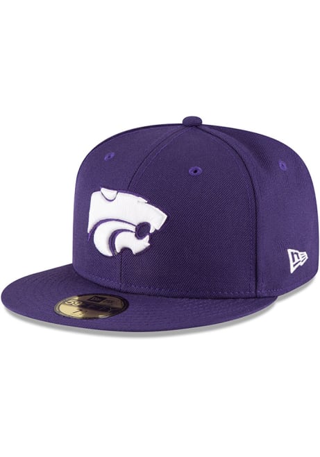 K-State Wildcats New Era Power Cat 59FIFTY Fitted Hat - Purple