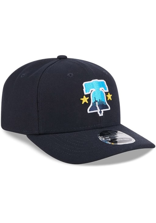 New Era Philadelphia Phillies 2025 City Connect Official Stretch 9SEVENTY Adjustable Hat - Navy Bl..