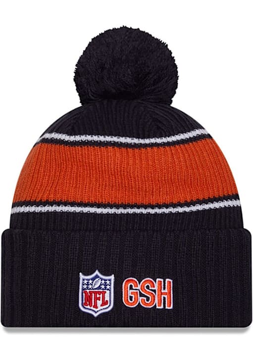 Chicago Bears New Era NAVY 2024 Sideline Bearhead Sport Cuff 