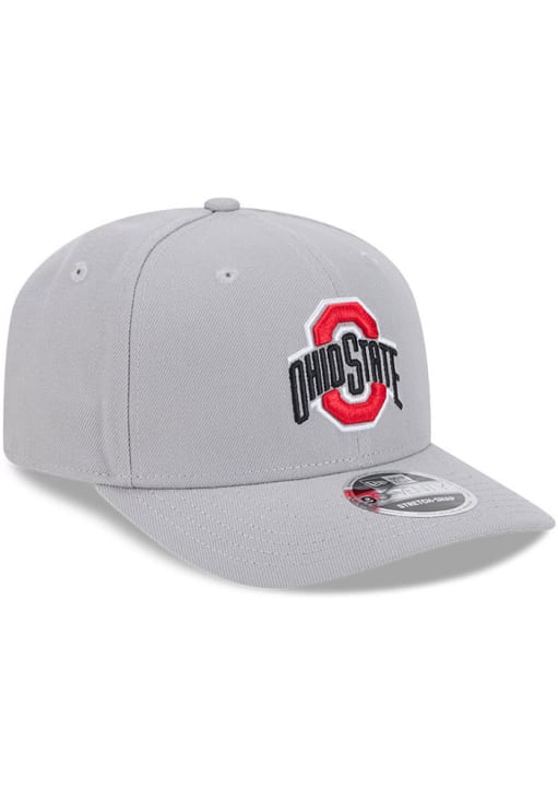 New Era Ohio State Buckeyes Stretch Snap 9SEVENTY Adjustable Hat - Grey