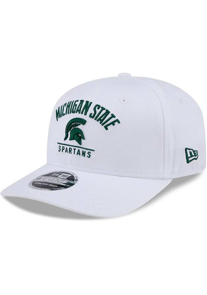 New Era White Michigan State Spartans Team Wordmark & Logo