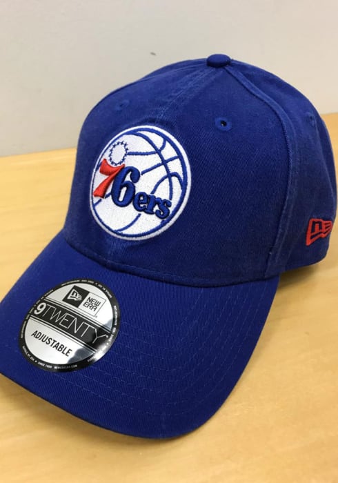 New Era Philadelphia 76ers Core Classic 9TWENTY Adjustable Hat - Blue