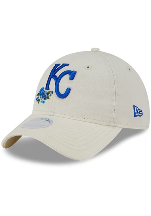 Kansas City Royals New Era Womens White Floral 9TWENTY Adjustable