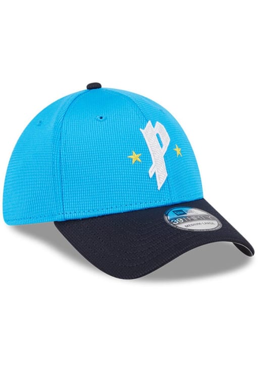 New Era Philadelphia Phillies Mens Blue 2025 City Connect Batting Practice 39THIRTY Flex Hat