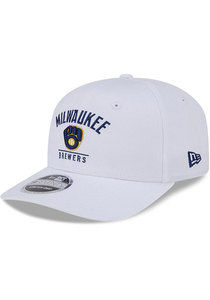 New Era Milwaukee Brewers White 9SEVENTY Adjustable Hat