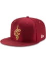 Cleveland Cavaliers New Era NBA17 On Court Fitted Hat - Maroon