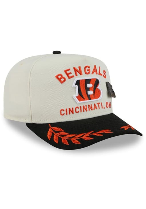 New Era Cincinnati Bengals Mens Ivory 2025 NFL Draft 59FIFTY A Frame Fitted Hat