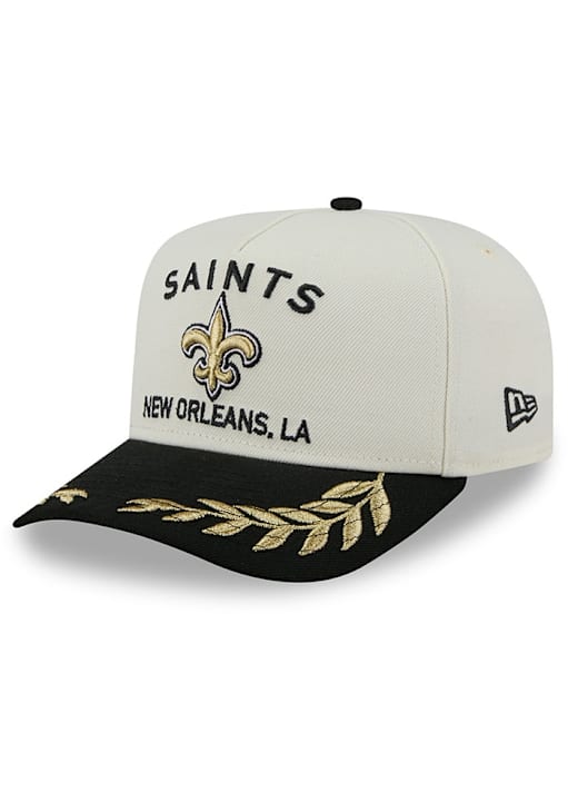New Era New Orleans Saints Ivory 2025 NFL Draft 9FIFTY A Frame Mens Snapback Hat