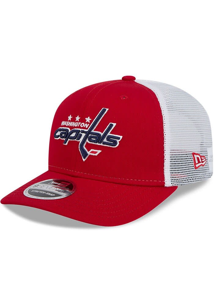 New Era Washington Capitals 9SEVENTY Stretch Snap Cotton Trucker Adjustable Hat Red