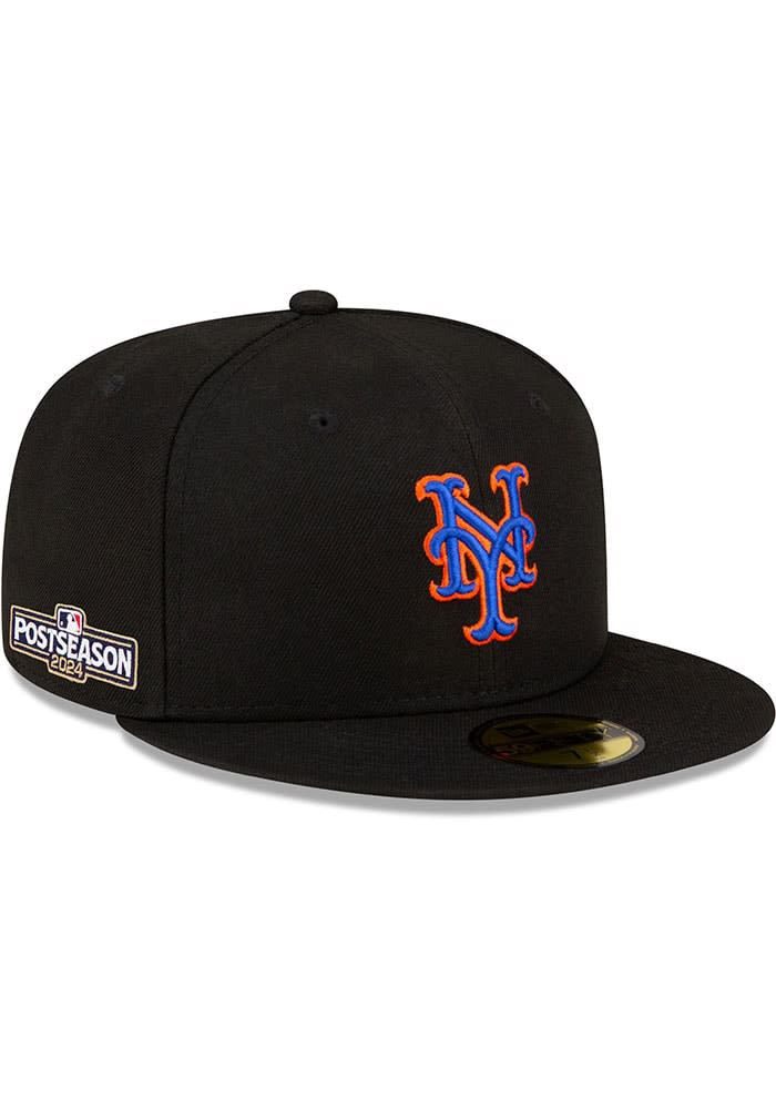 New Era New York Mets Mens Alt 2 AC 2024 Postseason Side Patch 59FIFTY  Fitted Hat