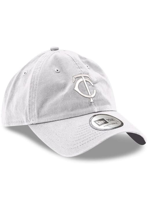 New Era Minnesota Twins Tonal Logo Casual Classic Design Adjustable Hat - White