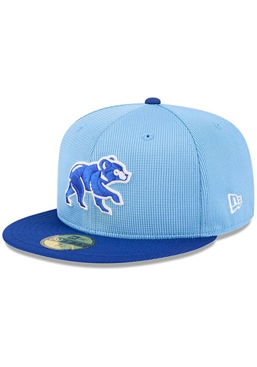 New Era Chicago Cubs Light Blue 2025 Spring Training JR 59FIFTY Youth Fitted Hat
