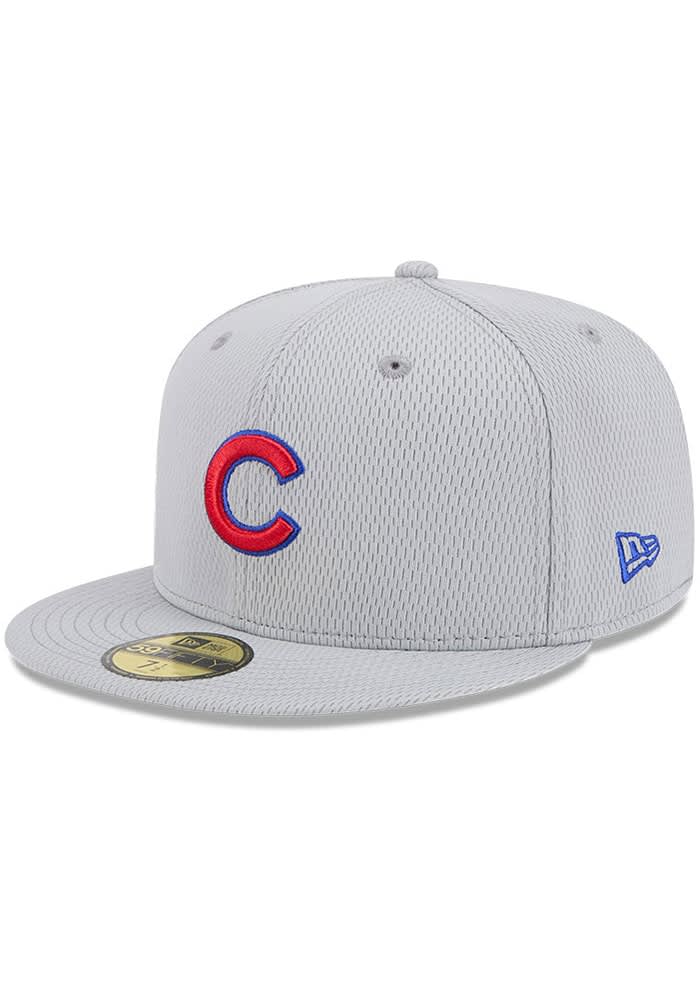 Chicago Cubs Mens 2025 Clubhouse 59FIFTY GREY New Era Fitted