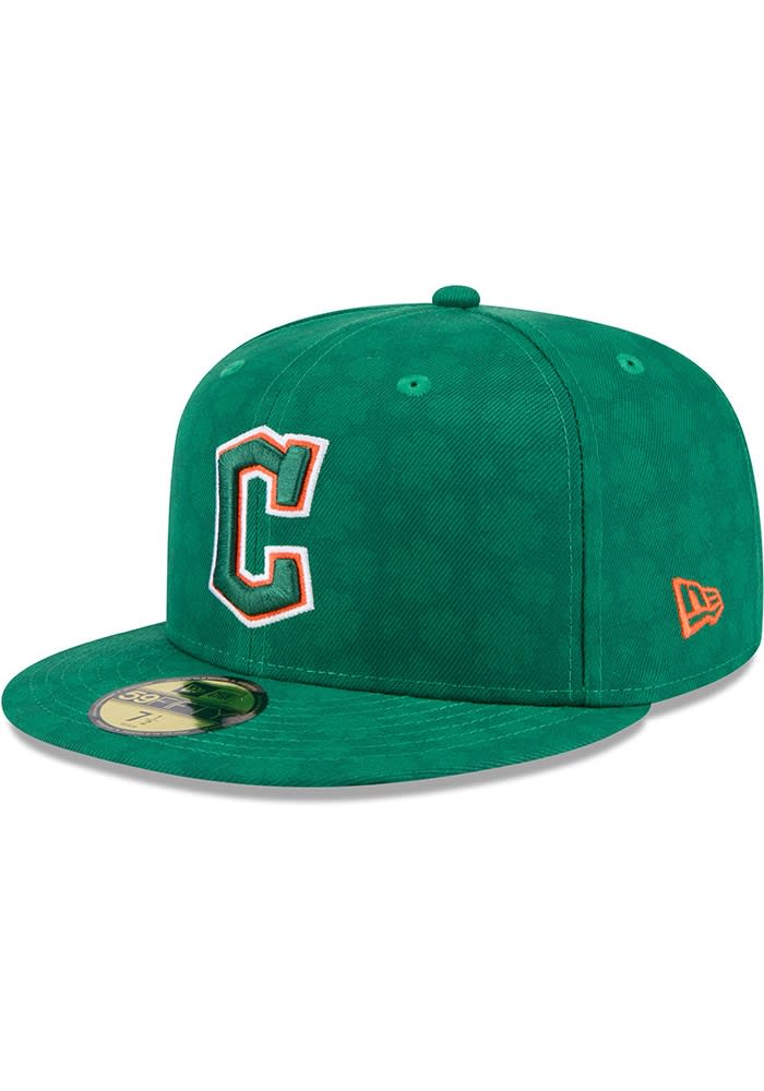 Cleveland Guardians Mens 2025 St Patricks Day 59FIFTY GREEN New