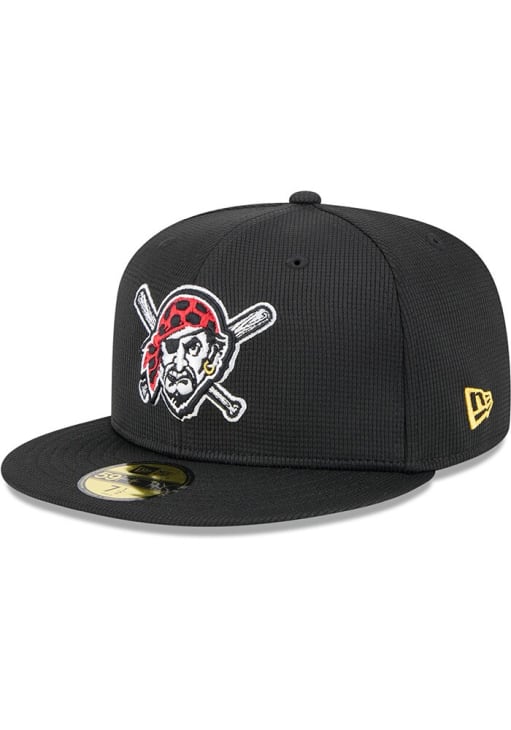 New Era Pittsburgh Pirates Mens Black 2025 Spring Training 59FIFTY Fitted Hat