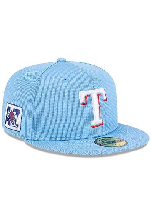 Texas Rangers Mens 2025 Spring Training 59FIFTY LIGHT BLUE New Era