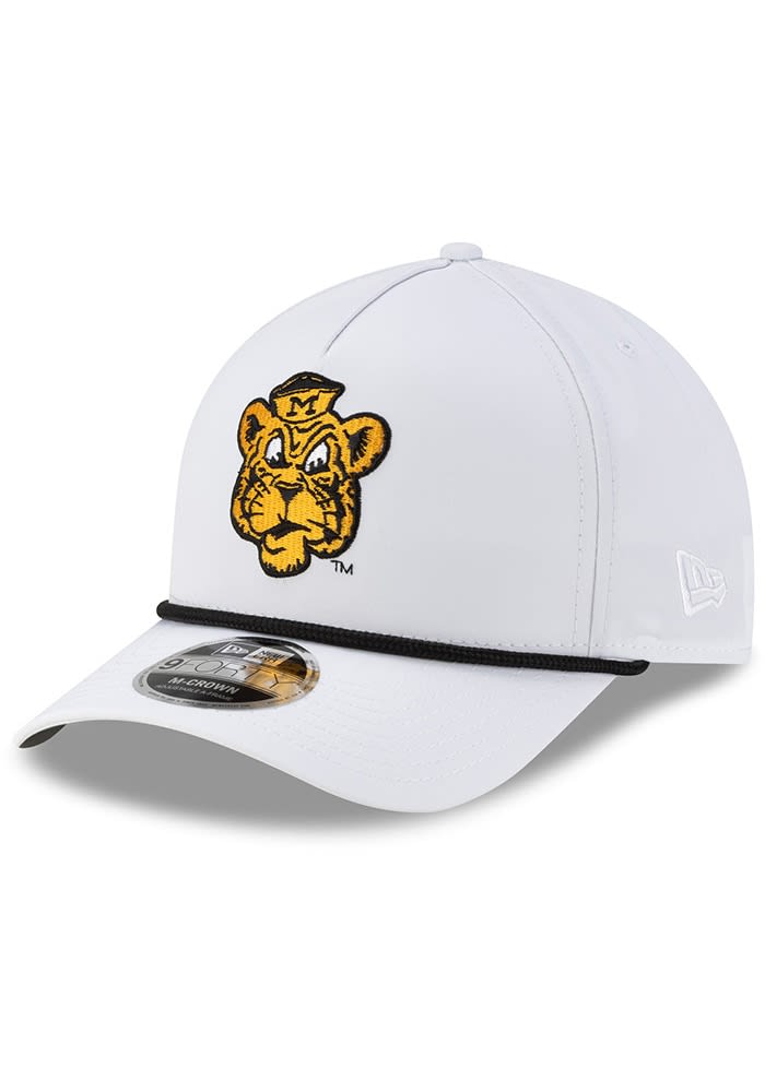 New Era Missouri Tigers White Vault Rope 9FORTY M CROWN Adjustable