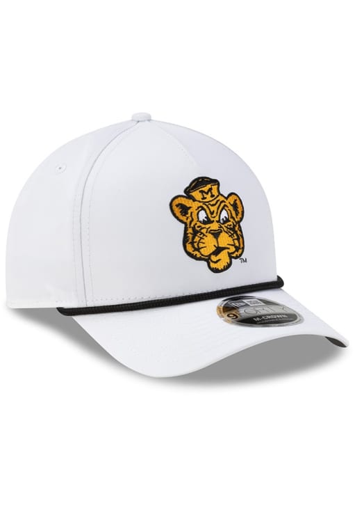 New Era Missouri Tigers Vault Rope 9FORTY M CROWN Adjustable Hat - White