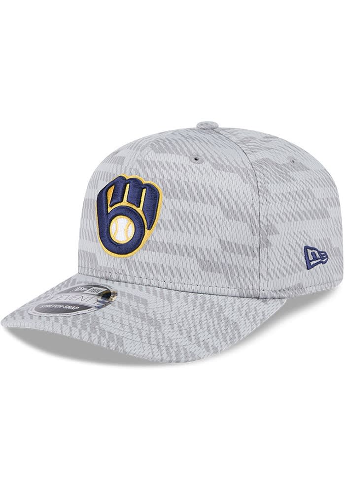 New Era Milwaukee Brewers GREY 2025 Clubhouse Stretch