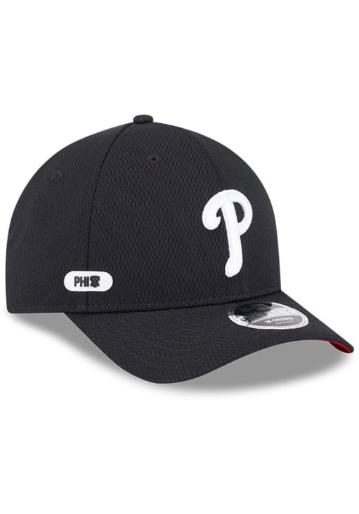 New Era Philadelphia Phillies 2025 Clubhouse Modern Crown 9FORTY Adjustable Hat - Black