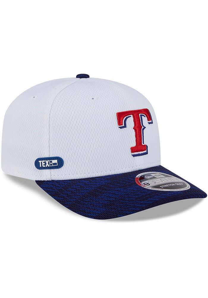 New Era Texas Rangers White 2025 Clubhouse Alt Stretch