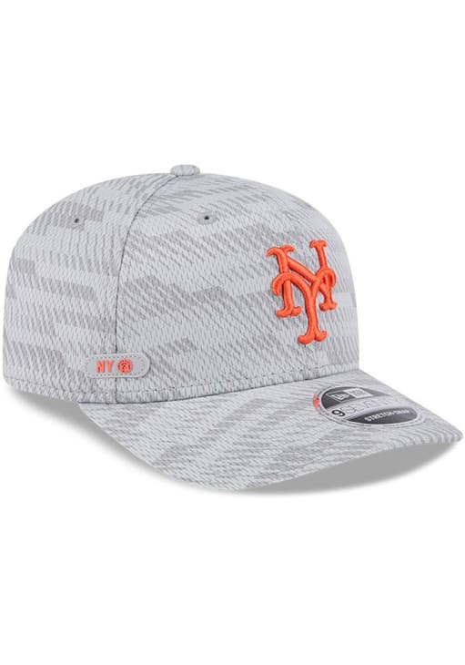 New Era New York Mets 2025 Clubhouse Stretch  9SEVENTY Adjustable Hat - Grey