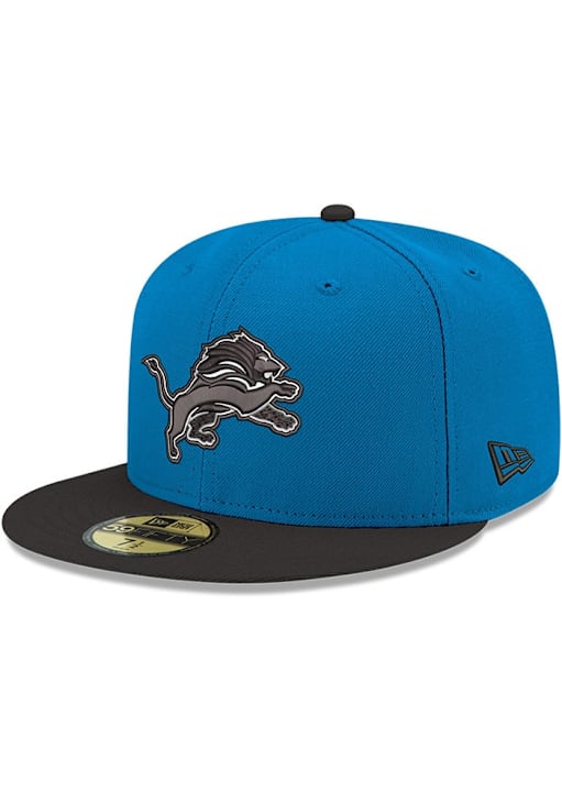 New Era Detroit Lions Mens Blue 59FIFTY Fitted Hat