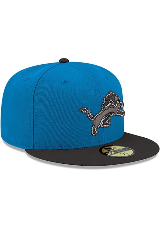 New Era Detroit Lions Mens Blue 59FIFTY Fitted Hat