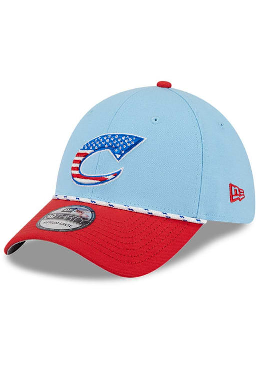Columbus Clippers Mens 2025 MiLB 4th of July 39THIRTY LIGHT BLUE