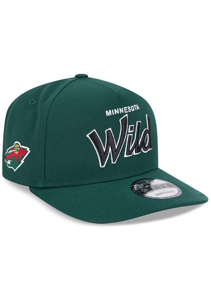 Minnesota Wild New Era GREEN A Frame Script 9FIFTY Snapback Hat