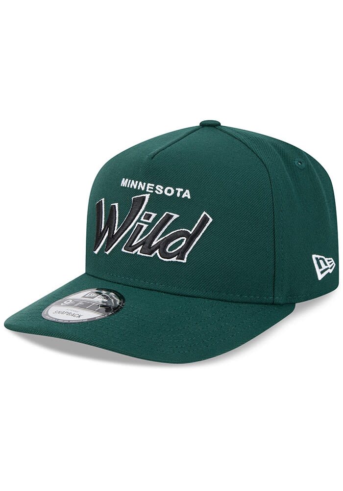 Minnesota Wild New Era GREEN A Frame Script 9FIFTY Snapback Hat