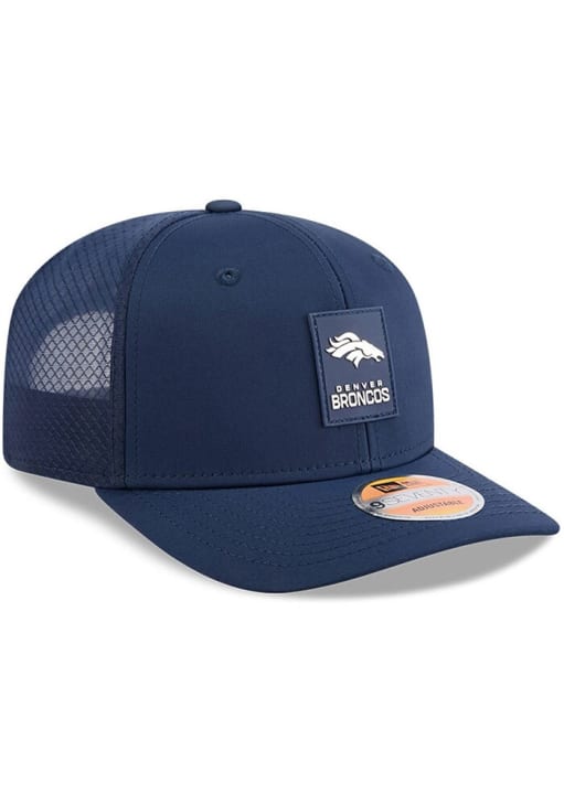 New Era Denver Broncos 2025 NFL Sideline 9SEVENTY Trucker Adjustable Hat - Navy Blue