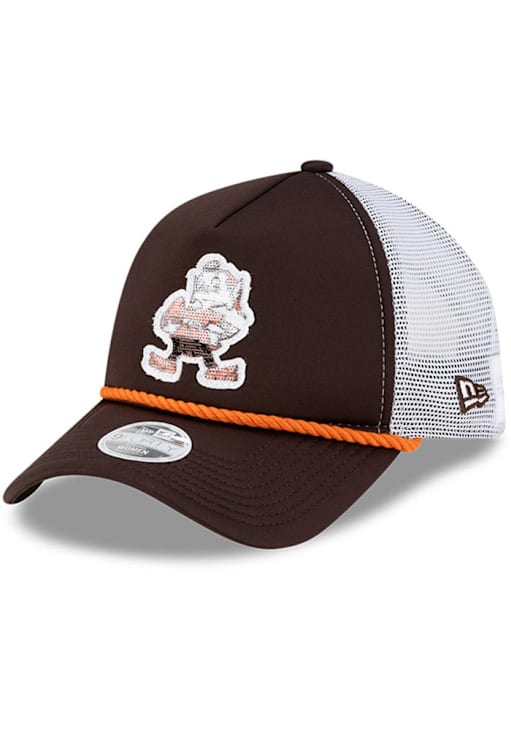 Cleveland Browns New Era Womens BROWN Sparkle Foam Front  display picture 3