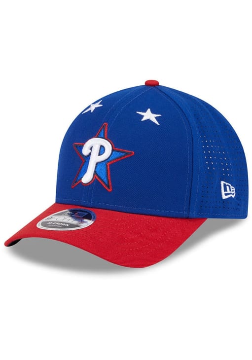 New Era Philadelphia Phillies 2025 All Star Game Workout M Crown 9FORTY Adjustable Hat - Blue