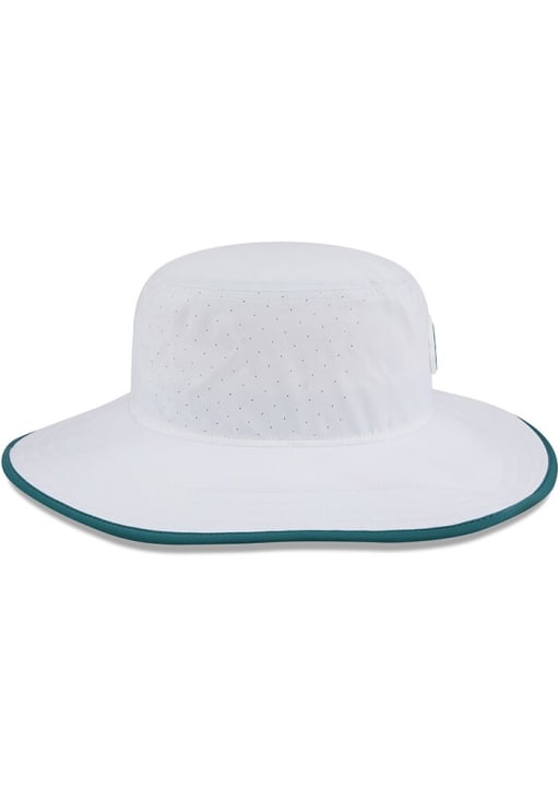 New Era Philadelphia Eagles White 2025 Training Camp Panama Bucket Mens Bucket Hat